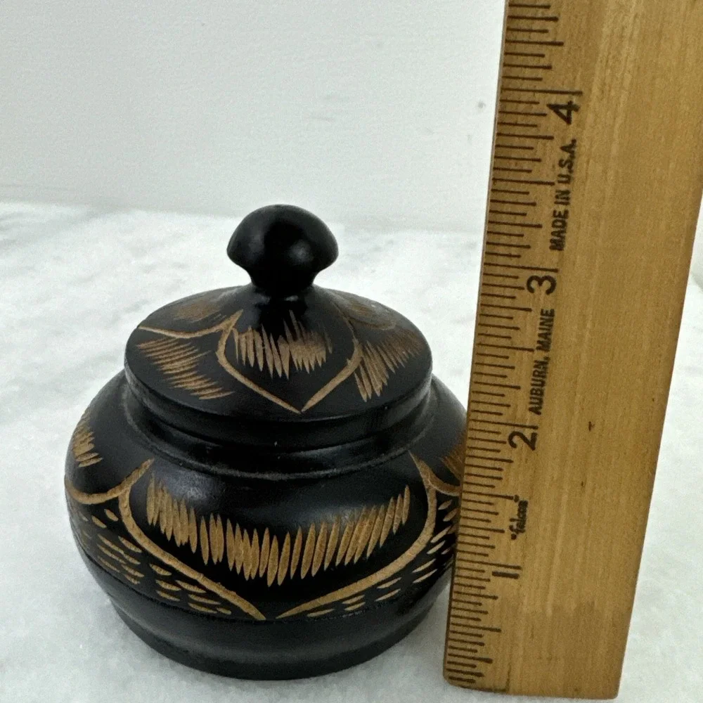 Handmade Haiti Wooden Box for Jewelry, Trinkets, Valuables Storage Collection